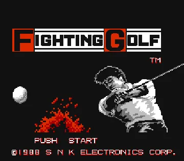 Fighting Golf (Japan) screen shot title